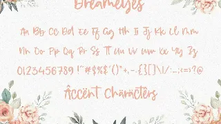 Dreameyes Handwriting Font