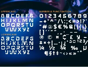 Waelon - Futuristic font