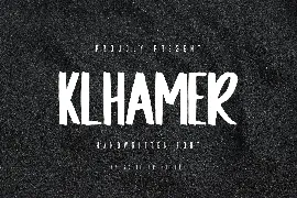 Klhamer - Handwritten Font