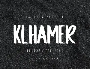 Klhamer - Handwritten Font