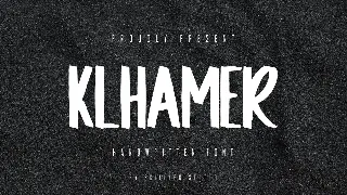 Klhamer - Handwritten Font