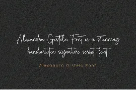 Alexandra Gistela - Handwritten Script Font