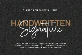 Alexandra Gistela - Handwritten Script Font