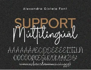 Alexandra Gistela - Handwritten Script Font