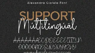 Alexandra Gistela - Handwritten Script Font