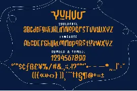 Yuhuu Typeface font