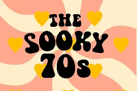 The Sooky 70s - Groovy Retro Bubbly Font