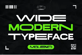 Molend - Futuristic Sans font