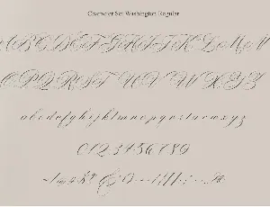 Washington font