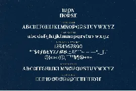 Iron Horse font