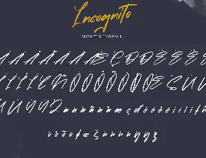 Incognito | Marker Font