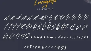 Incognito | Marker Font