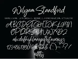 Wilyam Stanford font