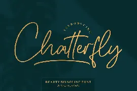 Chatterfly Monoline Font