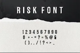 RISK FONT