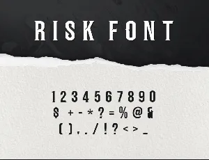 RISK FONT