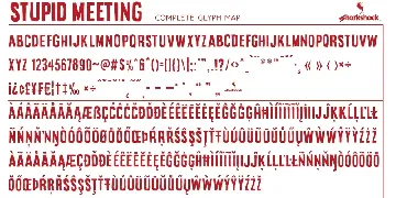 Stupid Meeting font