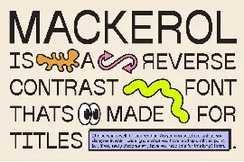 Mackerol modern Logo font