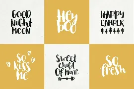 August Boy Bold brush font + Dingbat