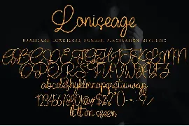 Loniseage font