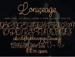 Loniseage font