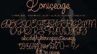 Loniseage font