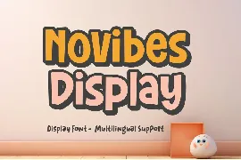 Novibes Display - Playful Typeface font