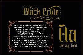 Black Pride font