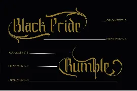 Black Pride font