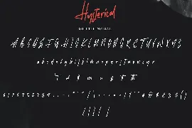 Hysterical | Brush Font