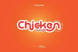 Chicken Wings font