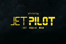 Jet Pilot font