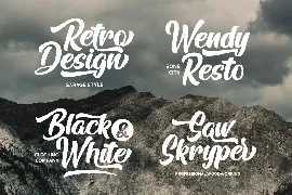 Arfelick Feather font