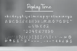 Replay Time font