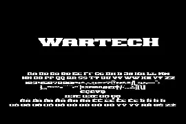 Wartech font