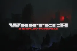 Wartech font