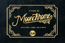 Moonchrome Typeface font