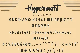 Hypermart | Handwritten Display Font