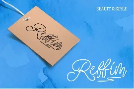 Reffim - Monoline Handwriting font