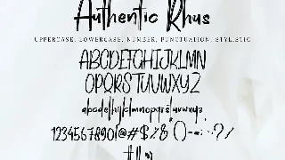 Authentic Rush font