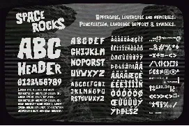 Space Rocks! A Retro 1950s Sci-Fi Font