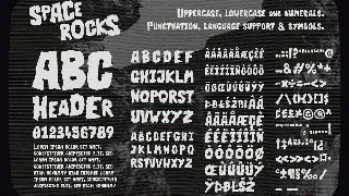 Space Rocks! A Retro 1950s Sci-Fi Font