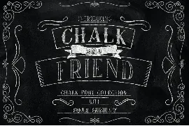 Chalk and Friend font