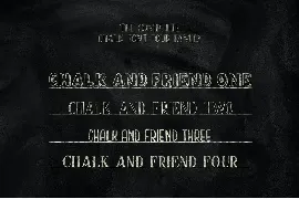 Chalk and Friend font