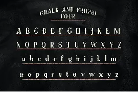 Chalk and Friend font