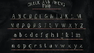 Chalk and Friend font