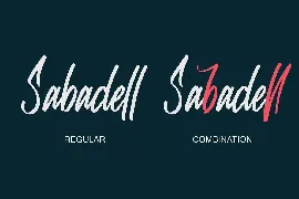 Sabadell | Modern Brush Font