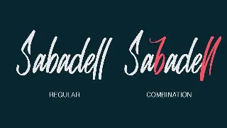 Sabadell | Modern Brush Font