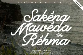 SakÃ©na Handwriting Font