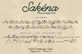 SakÃ©na Handwriting Font